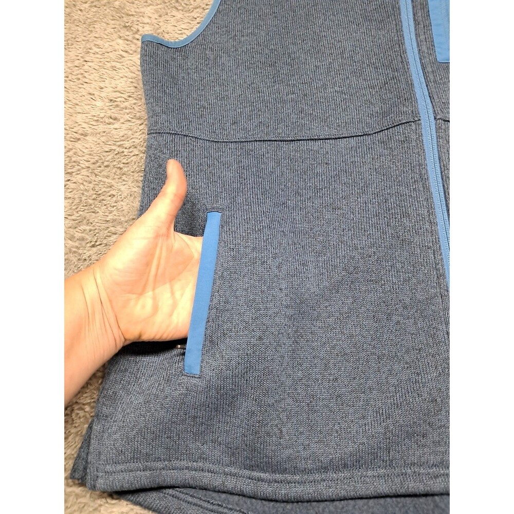 L.L. Bean Sweater Vest Fleece Womens XL Petite Mock Neck Full Zip Hiking Outdoor - Picture 5 of 10